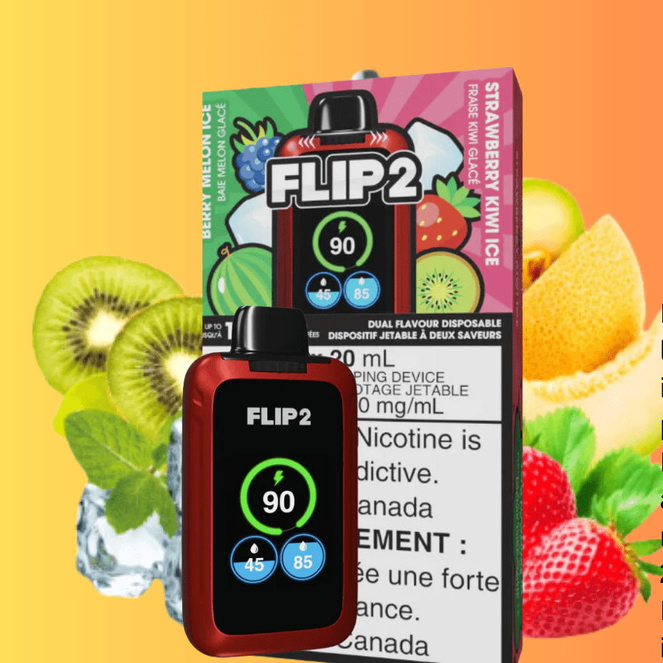 FLIP BAR Disposables 11000 Puffs Flip Bar 2 Disposable Vape- Berry Melon Ice and Strawberry Kiwi Ice Flip Bar 2 Disposable Vape-Berry Melon Ice and Strawberry Kiwi Ice