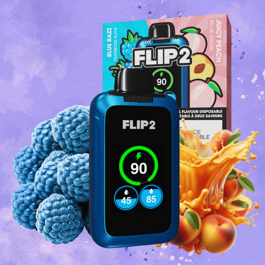 FLIP BAR Disposables 11000 Puffs Flip Bar 2 Disposable Vape-Blue Razz and Juicy Peach Flip Bar 2 Disposable Vape-Blue Razz and Juicy Peach-Vape SuperStore