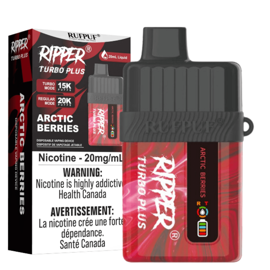 GCORE Disposables 20000 Puffs / 20mg RufPuf Ripper Turbo Plus 20K Disposable Vape - Arctic Berries - Yorkton Vape SuperStore and Online Vape in Canada