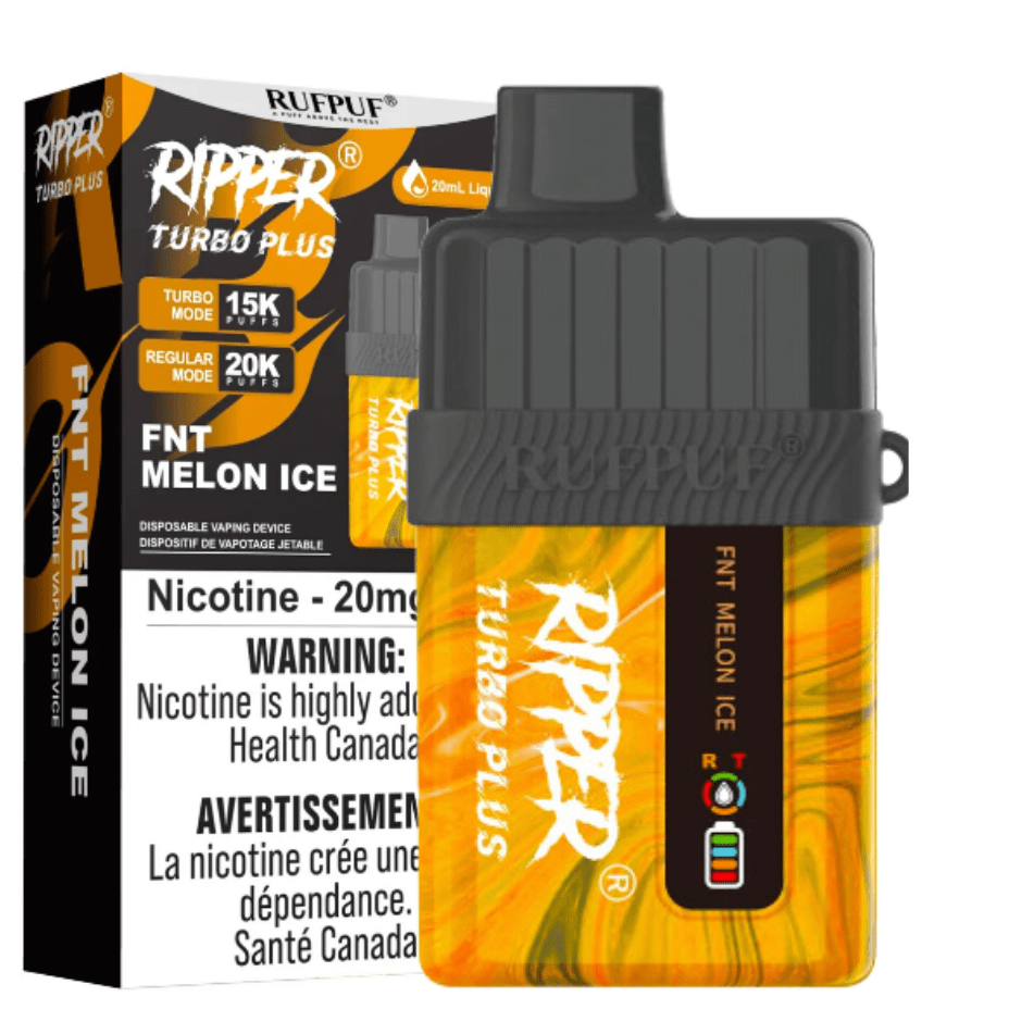 GCORE Disposables 20000 Puffs / 20mg RufPuf Ripper Turbo Plus 20K Disposable Vape - Melon FNT Ice RufPuf Ripper Turbo Plus 20K Disposable Vape - Melon FNT Ice