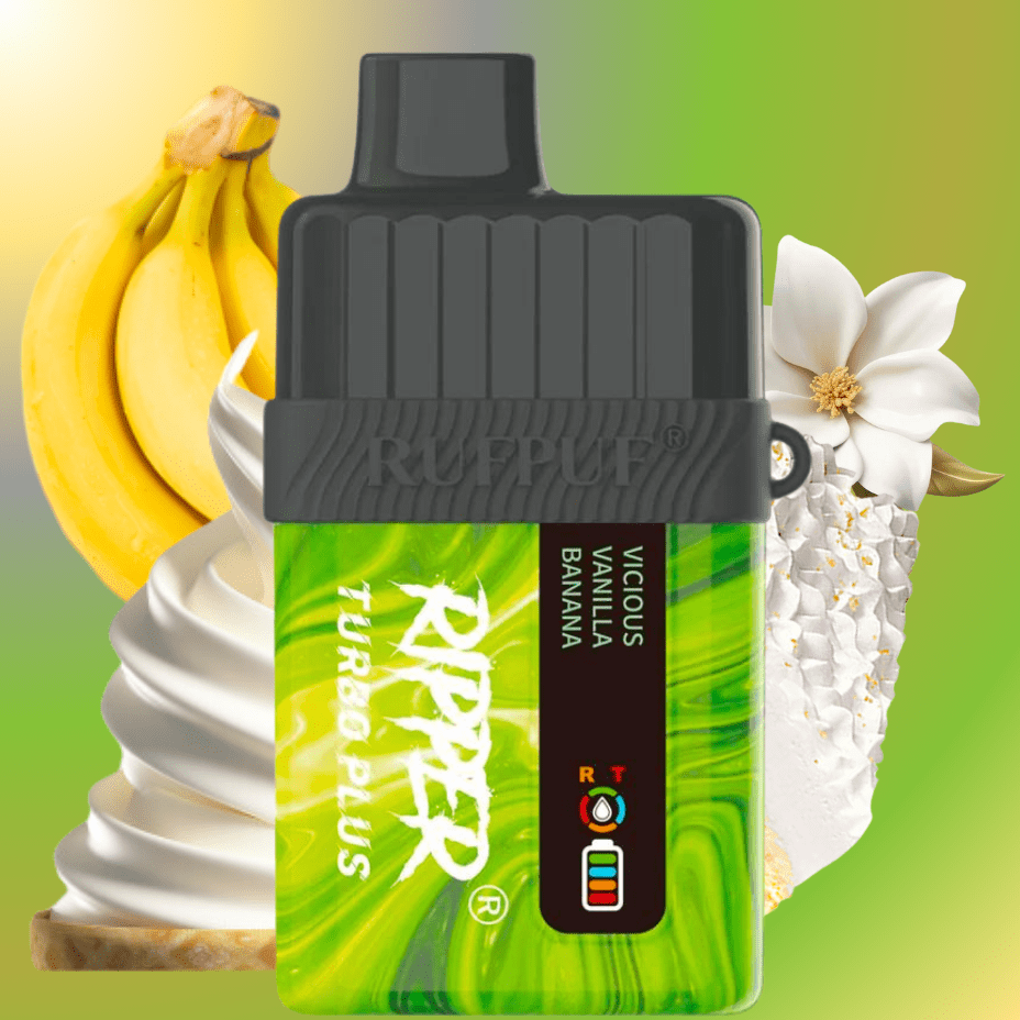 GCORE Disposables 20000 Puffs / 20mg RufPuf Ripper Turbo Plus 20K Disposable Vape - Vicious Vanilla Banana RufPuf Ripper Turbo Plus 20K Disposable Vape - Vicious Vanilla Banana