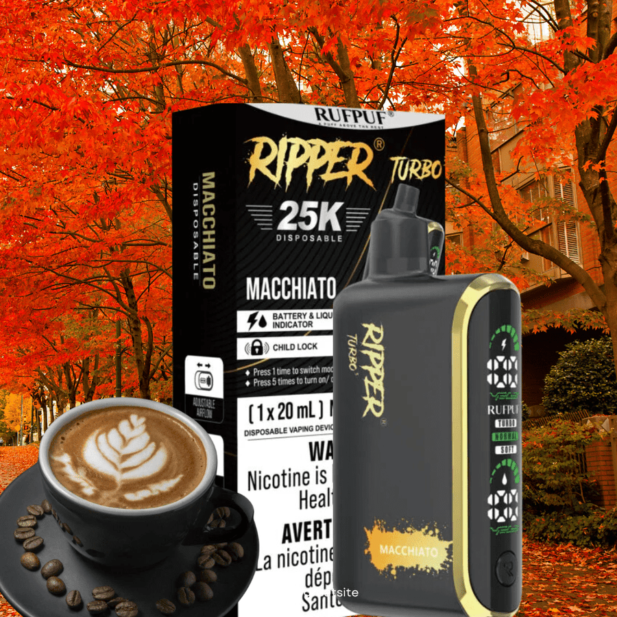 GCORE Disposables 25000 Puffs / 20mg Rufpuf Ripper T3 Disposable Vape-Macchiato Rufpuf Ripper T3 Disposable Vape-Macchiato - Regina, SK