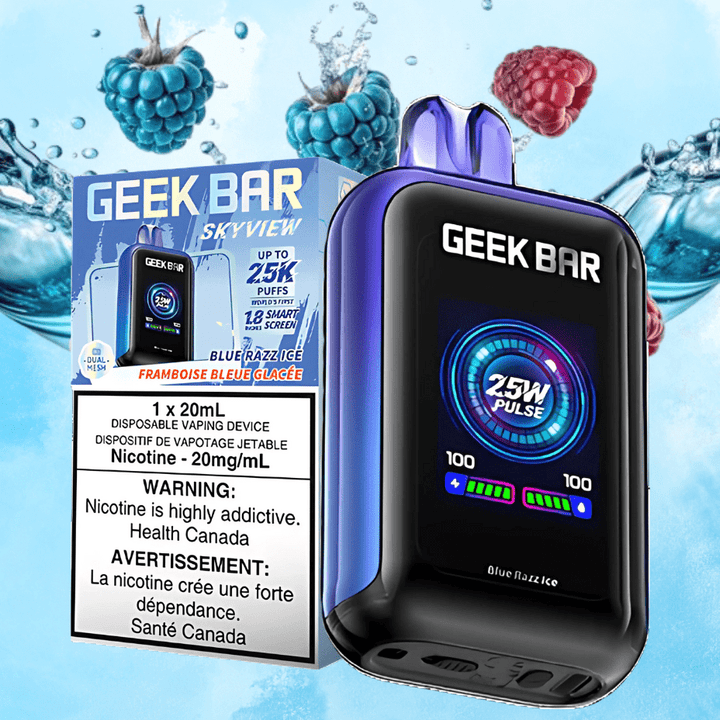 Geek Bar Disposable Vape 25000 Puffs / 20mg Geek Bar Skyview 25K Disposable Vape - Blue Razz Ice Geek Bar Skyview 25K Disposable Vape - Blue Razz Ice Regina