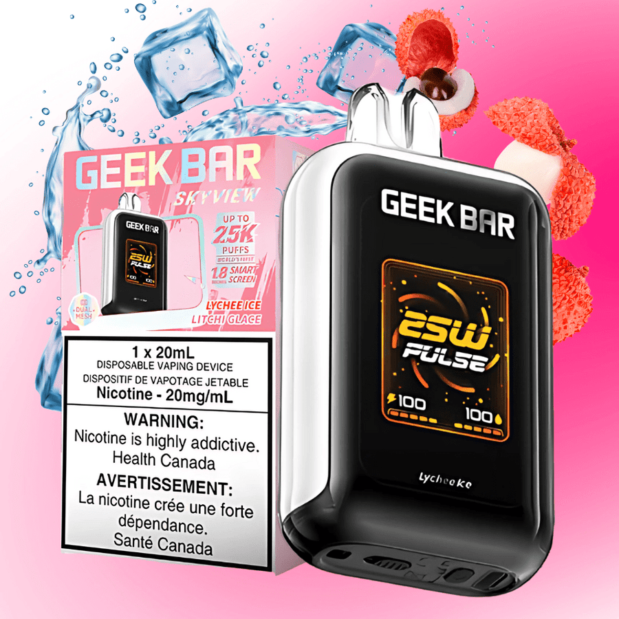 Geek Bar Disposable Vape 25000 Puffs / 20mg Geek Bar Skyview 25K Disposable Vape -Lychee Ice