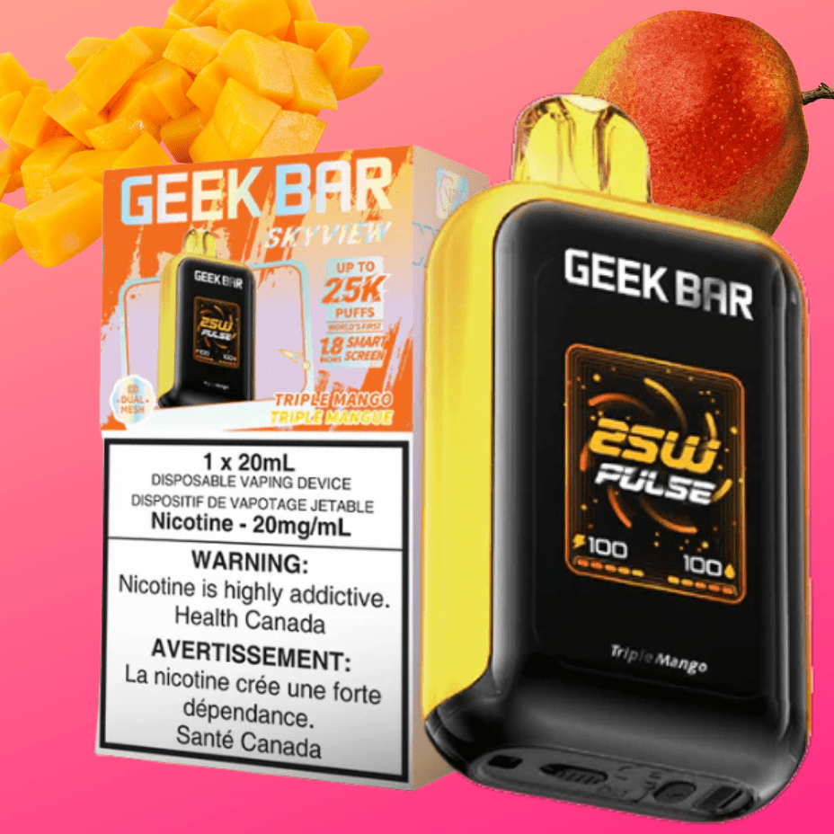 Geek Bar Disposable Vape 25000 Puffs / 20mg Geek Bar Skyview 25K Disposable Vape - Triple Mango Geek Bar Skyview 25K Disposable Vape - Triple Mango In Yorkton, Canada