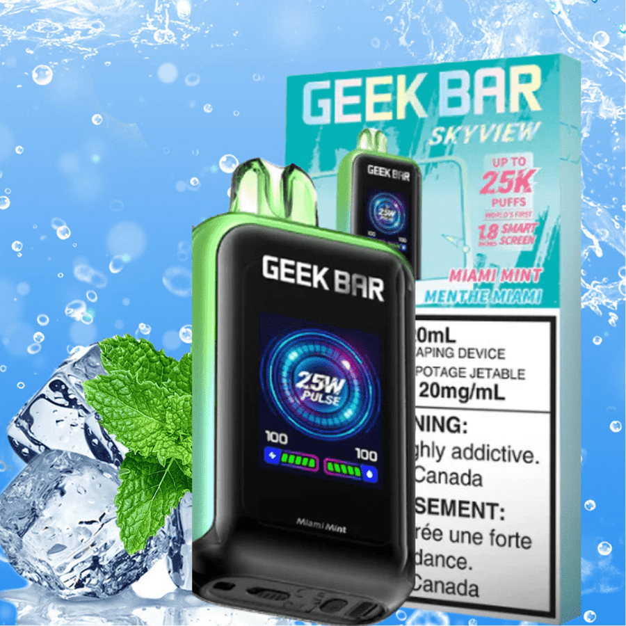 Geek Bar Disposable Vape Geek Bar Skyview 25K Disposable Vape-Miami Mint Geek Bar Skyview 25K Disposable Vape-Miami Mint in Saskatchewan