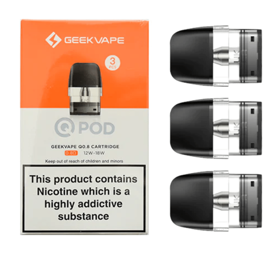 Geekvape Replacement Pods 3/pkg / 0.8 ohm Geekvape Q Replacement Pods-3/pkg Geekvape Q Replacement Pods-3/pkg-Yorkton Vape SuperStore Sask online