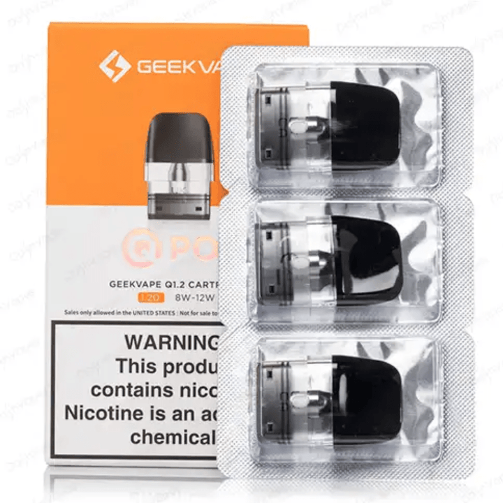 Geekvape Replacement Pods 3/pkg / 1.2 ohm Geekvape Q Replacement Pods-3/pkg Geekvape Q Replacement Pods-3/pkg-Yorkton Vape SuperStore Sask online