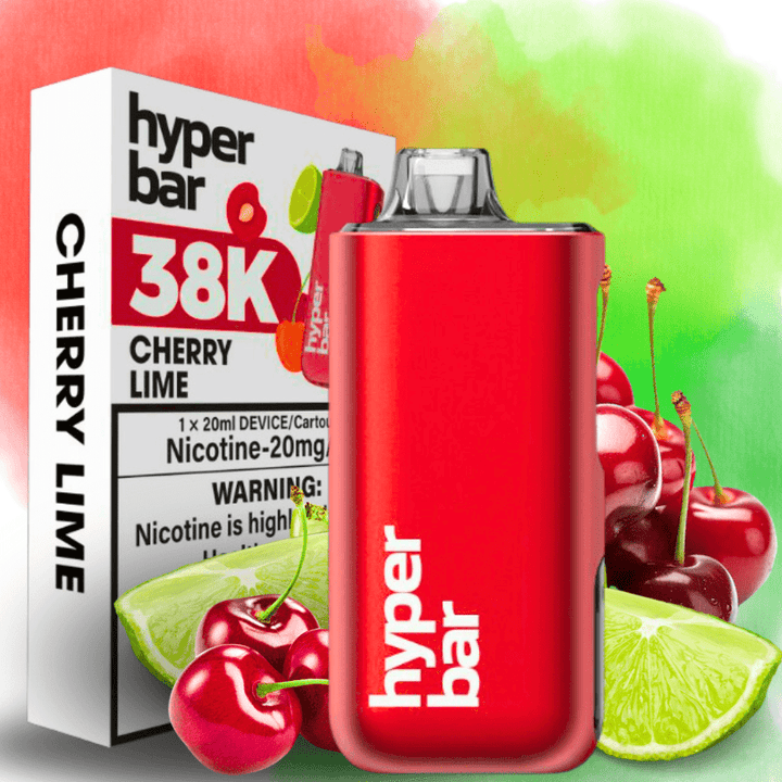 Hyper Bar Disposable 38000 Puffs / 20mg Hyper Bar BE38000 Disposable Vape-Cherry Lime Hyper Bar BE38000 Disposable Vape-Cherry Lime - Saskatchewan