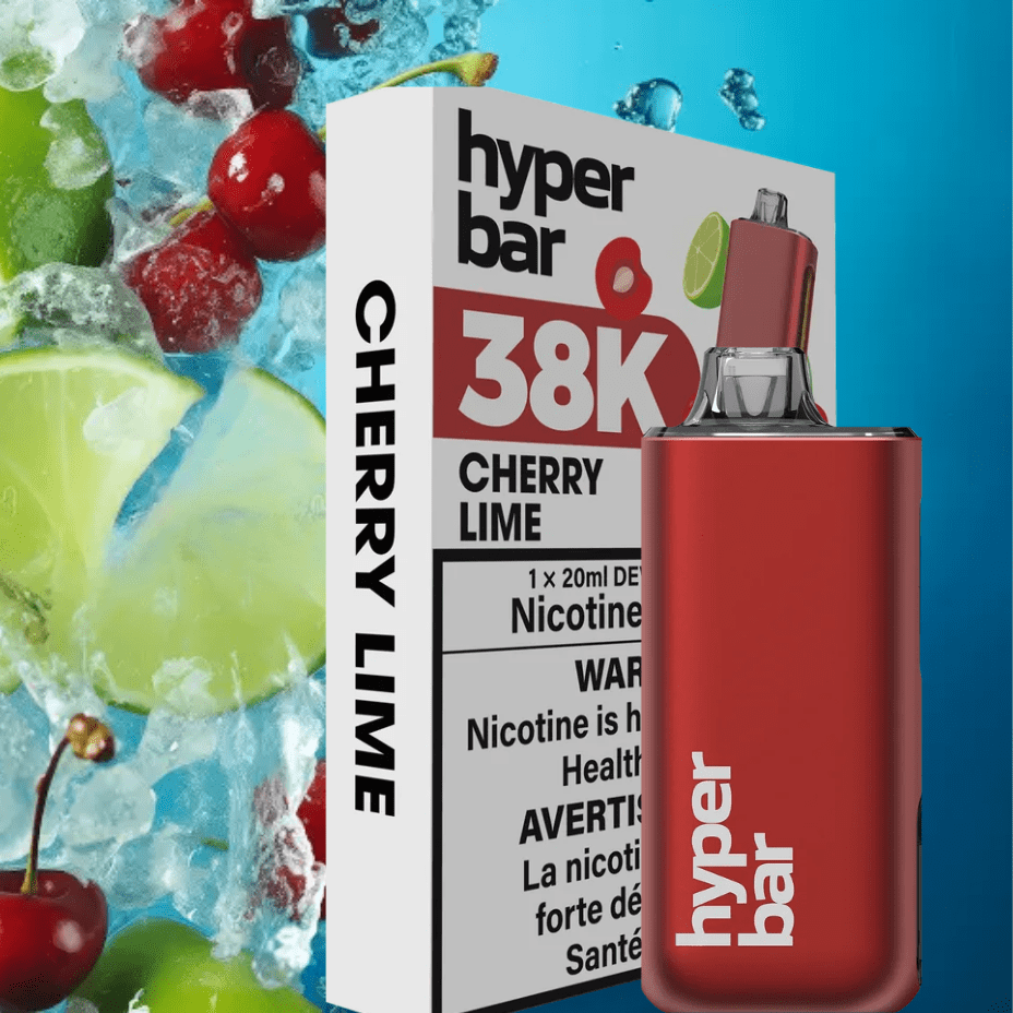 Hyper Bar Disposable 38000 Puffs / 20mg Hyper Bar BE38000 Disposable Vape-Cherry Lime Hyper Bar BE38000 Disposable Vape-Cherry Lime - Saskatchewan