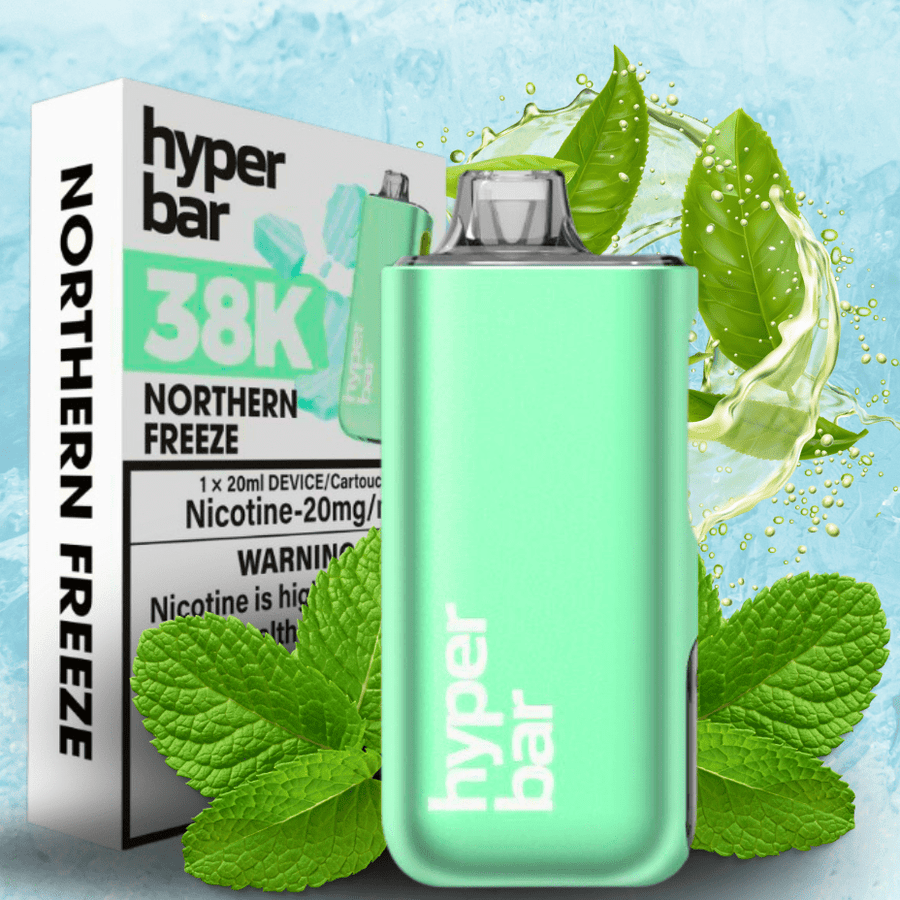 Hyper Bar Disposable 38000 Puffs / 20mg Hyper Bar BE38000 Disposable Vape-Northern Freeze Hyper Bar BE38000 Disposable Vape-Northern Freeze - Saskatchewan