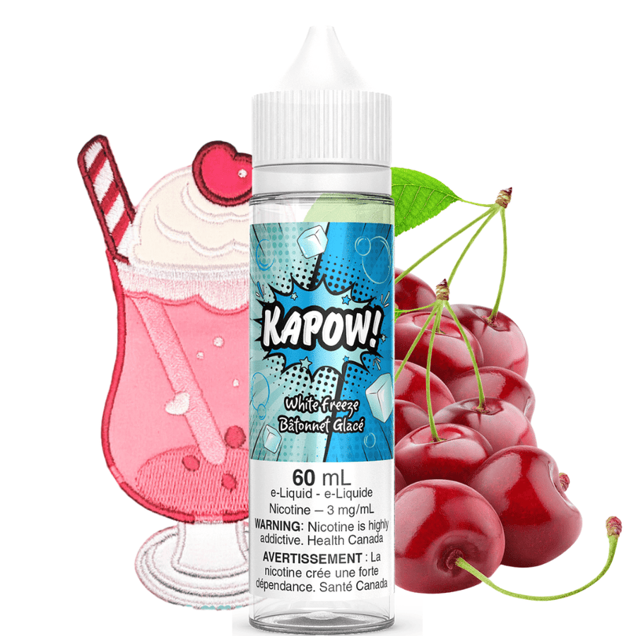 Kapow E-Liquid Freebase E-Liquid 60ml / 3mg White Freeze by Kapow E-liquid-60ml White Freeze by Kapow E-liquid 60ml-Yorkton Vape SuperStore Saskatchewan