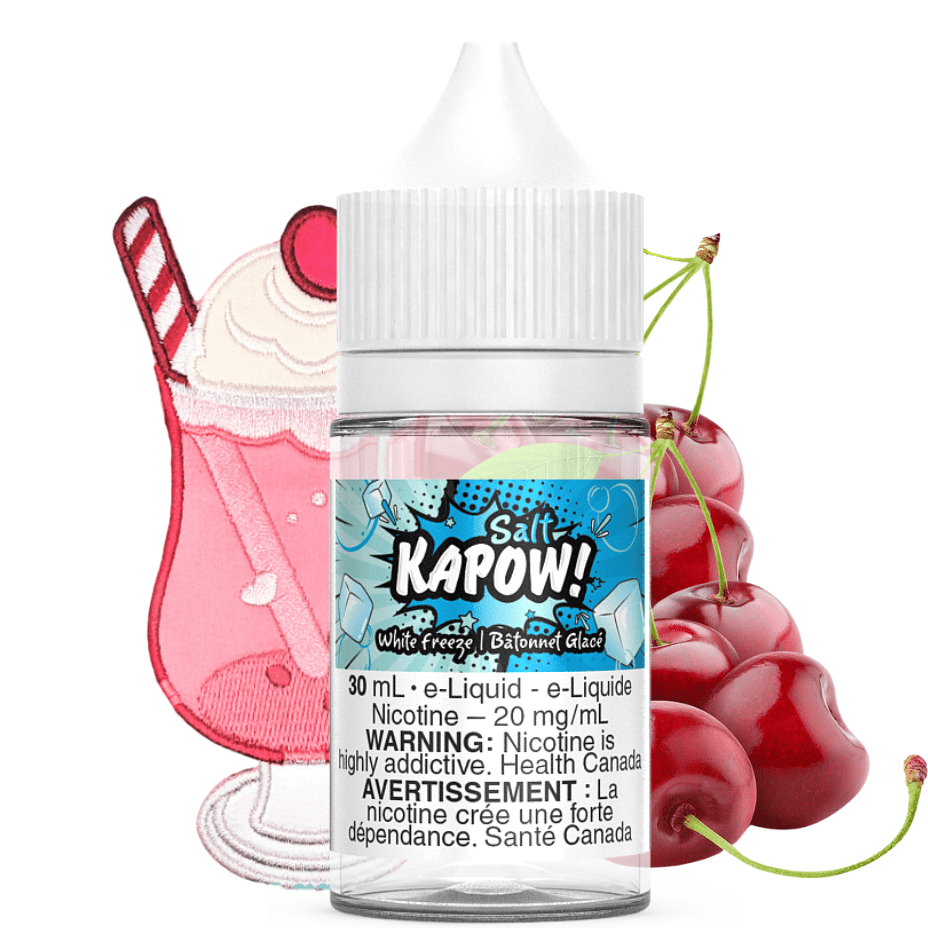 Kapow Salt E-Liquid Salt Nic E-Liquid 30ml / 12mg White Freeze Salt by Kapow E-liquid White Freeze Salt by Kapow E-liquid-Yorkton Vape SuperStore Sask