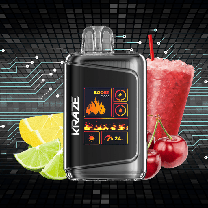 Kraze HD 20k Disposables Disposables 20000 Puffs / 20mg Kraze HD Mega 20k Disposable Vape - Red Lightning Ice Kraze HD Mega 20k Disposable Vape - Red Lightning Ice Yorkton, Canada