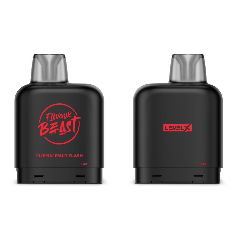 Level X Closed Pod Systems 20mg / 7000 Puffs Level X Flavour Beast Pod-Flippin' Fruit Flash Level X Flavour Beast Pod-Flippin' Fruit Flash-Yorkton Vape Store