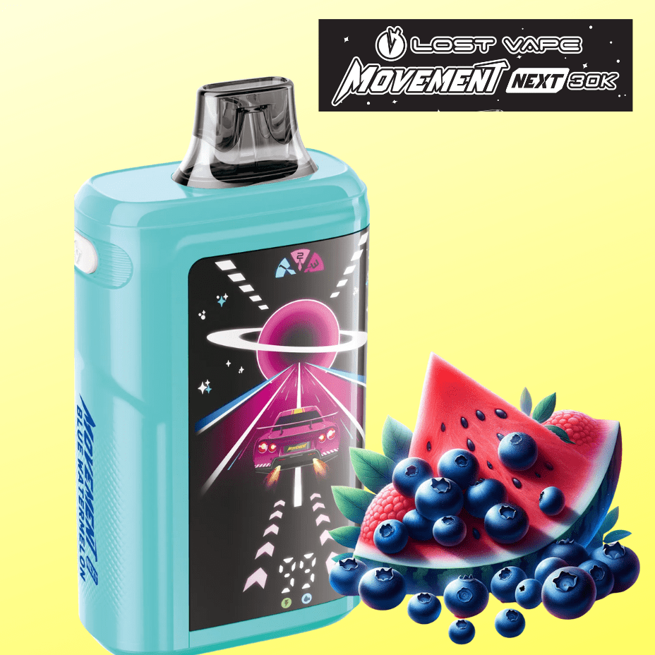 Lost Vape Disposable Vape 30000 Puffs Lost Vape Movement Next 30k Disposable Vape - Blue Watermelon Lost Vape Movement Next 30k Disposable Vape - Blue Watermelon