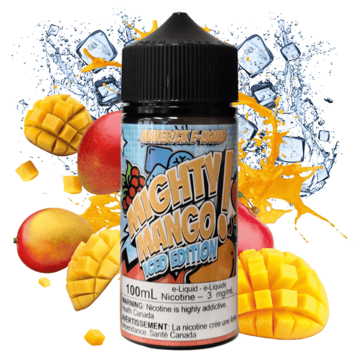 Maverick E-Liquid Freebase E-Liquid Mighty Mango Iced by Maverick E-Liquid-100ml Mighty Mango Iced by Maverick E-Liquid 100ml-Yorkton Vape SuperStore Sask