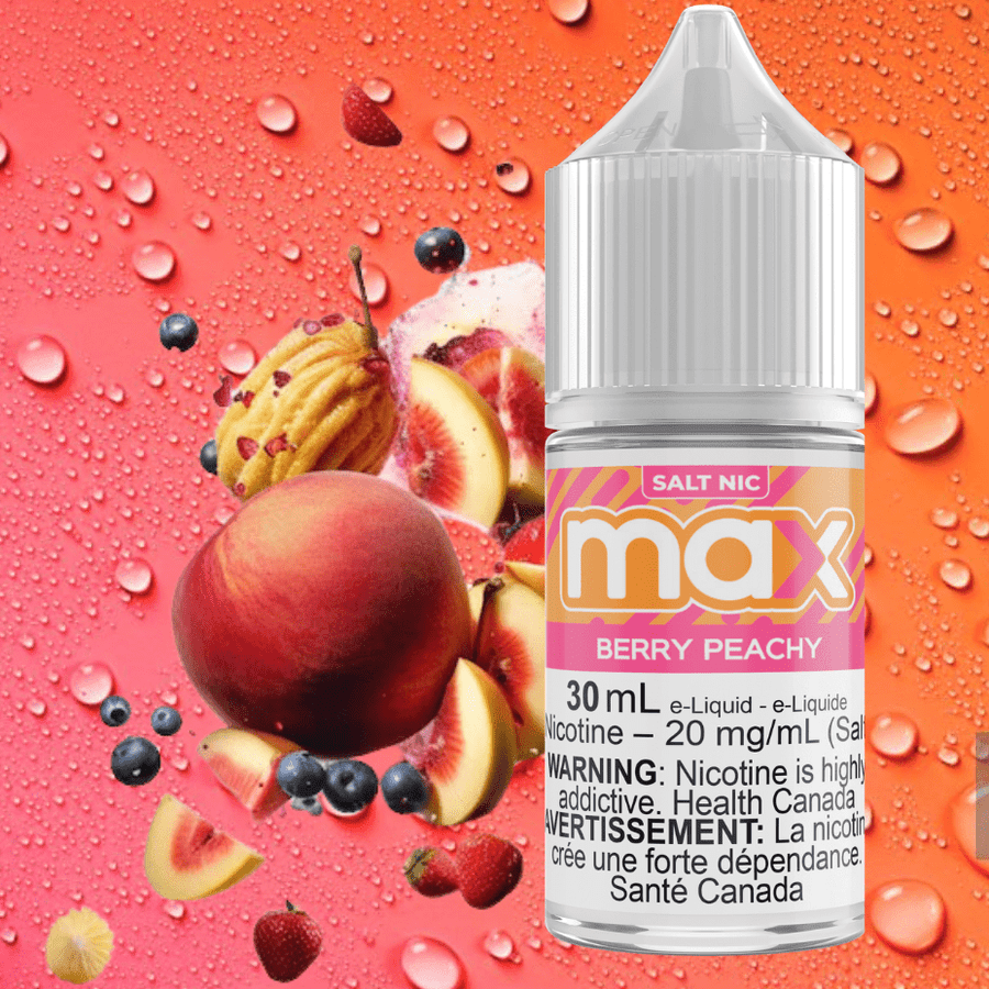 Max E-Liquid Salt Nic E-Liquid 30ml / 12mg Max E-Liquid - Berry Peachy Salt Max E-Liquid - Berry Peachy Salt - Yorkton Vape SuperStore