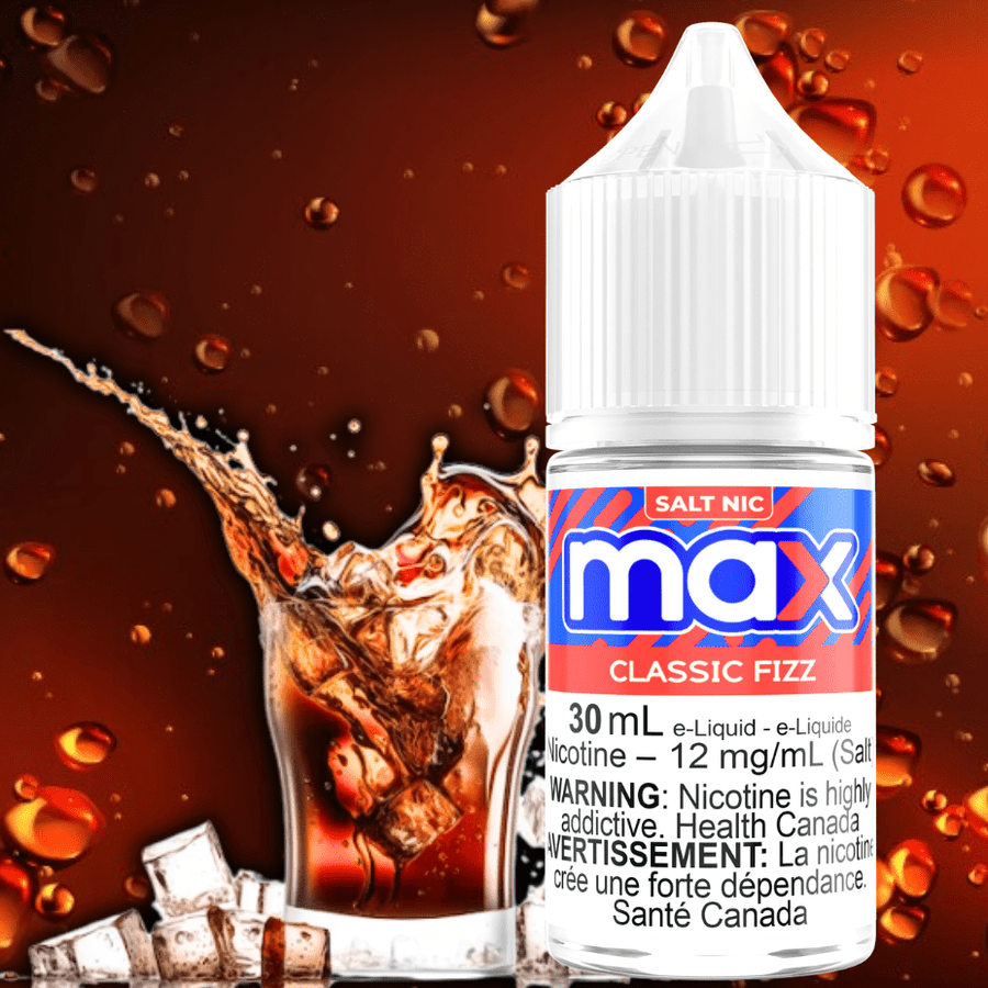 Max E-Liquid Salt Nic E-Liquid 30ml / 12mg Max E-Liquid - Classic Fizz Salt Max E-Liquid Classic Fizz Salt - Yorkton Vape SuperStore