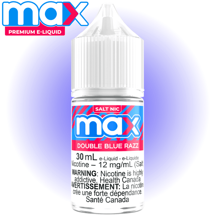 Max E-Liquid Salt Nic E-Liquid 30ml / 12mg Max E-Liquid - Double Blue Razz Salt Max E-Liquid - Double Blue Razz Salt - Yorkton Vape SuperStore