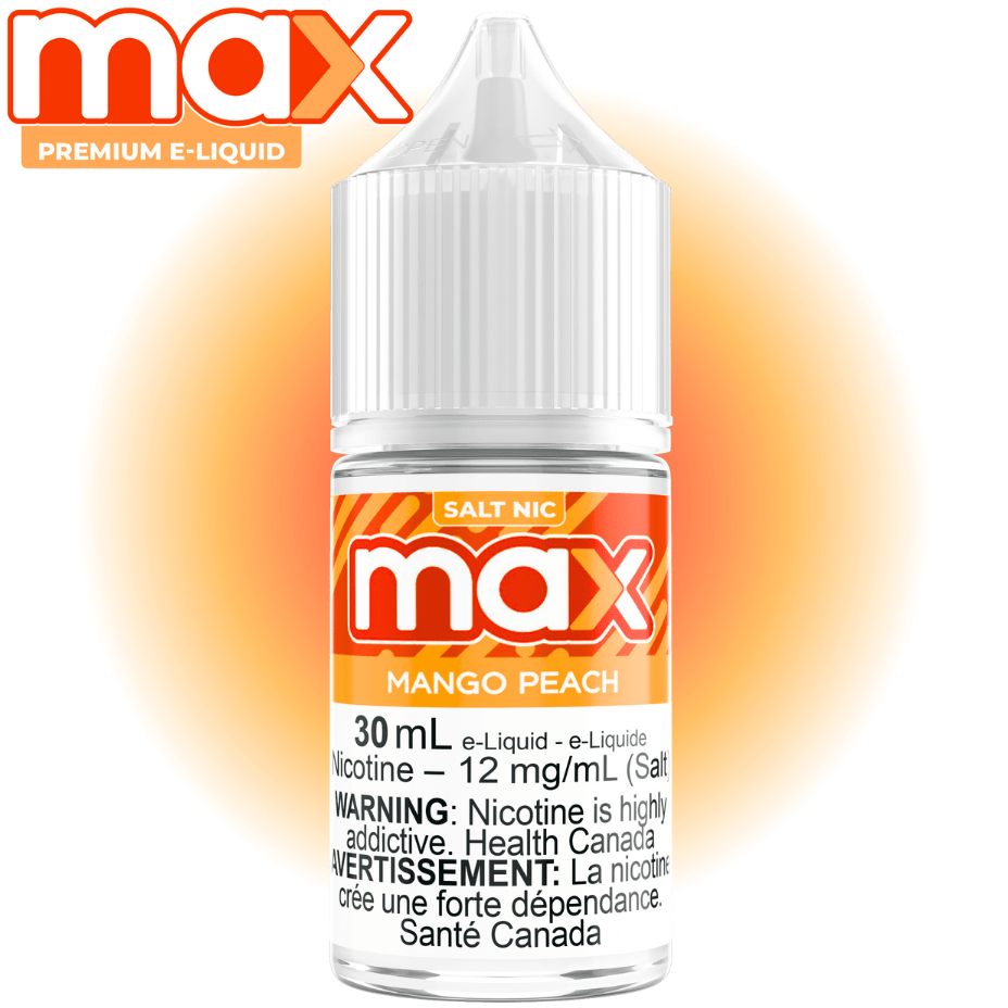 Max E-Liquid Salt Nic E-Liquid 30ml / 12mg Max E-Liquid - Mango Peach Salt Max E-Liquid - Mango Peach Salt 30ml in Canada - Yorkton SK