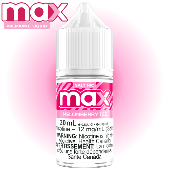 Max E-Liquid Salt Nic E-Liquid 30mL / 12mg Max E-Liquid - Melonberry Ice Salt Max E-Liquid Melonberry Ice Salt - Yorkton Vape SuperStore