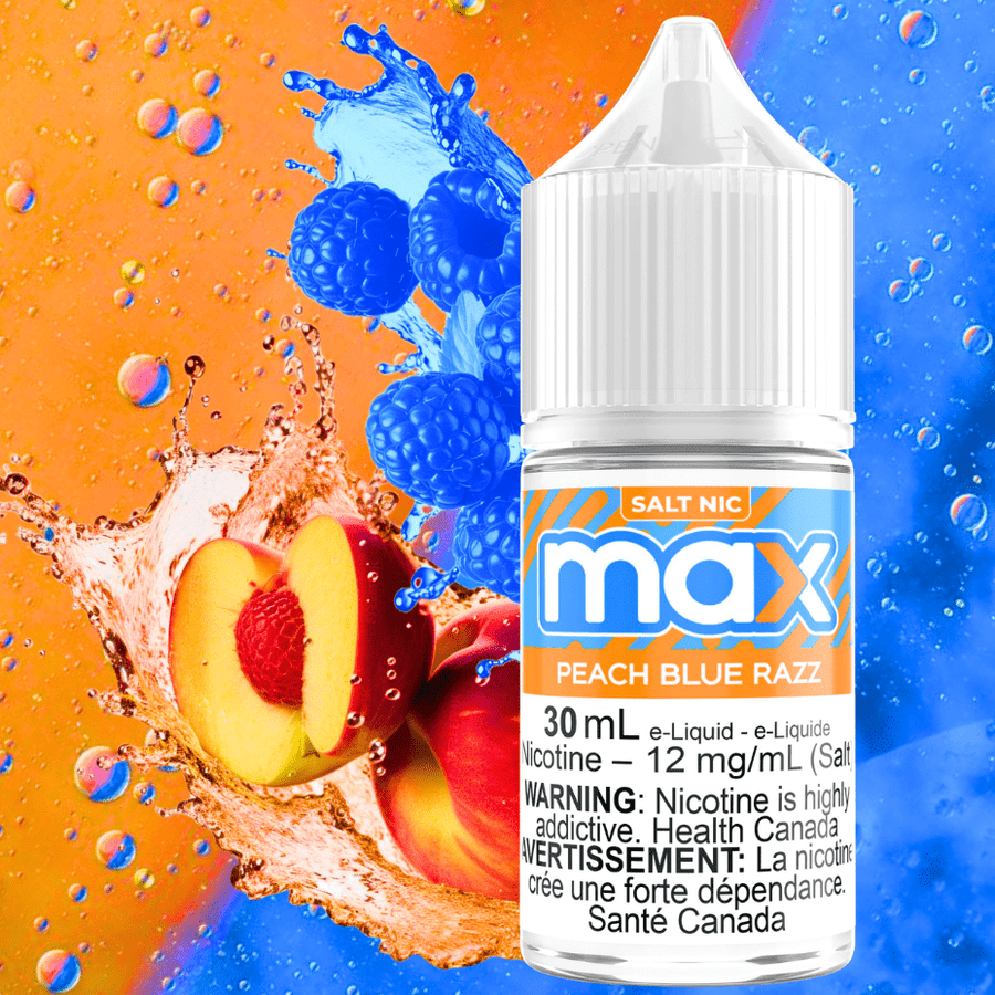 Max E-Liquid Salt Nic E-Liquid Max E-Liquid - Peach Blue Razz Salt Max E-Liquid Peach Blue Razz Salt 30mL in Yorkton, SK