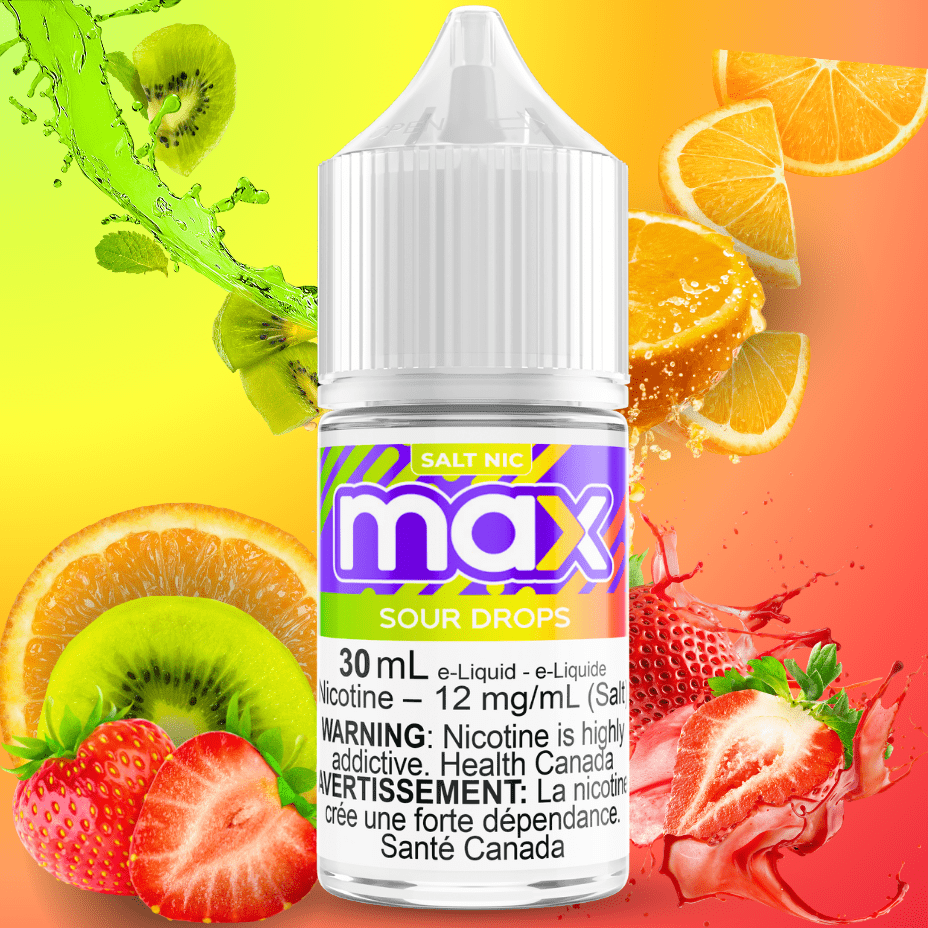 Max E-Liquid Salt Nic E-Liquid Max E-Liquid - Sour Drops Salt Max E-Liquid Sour Drops Salt - Yorkton Vape SuperStore