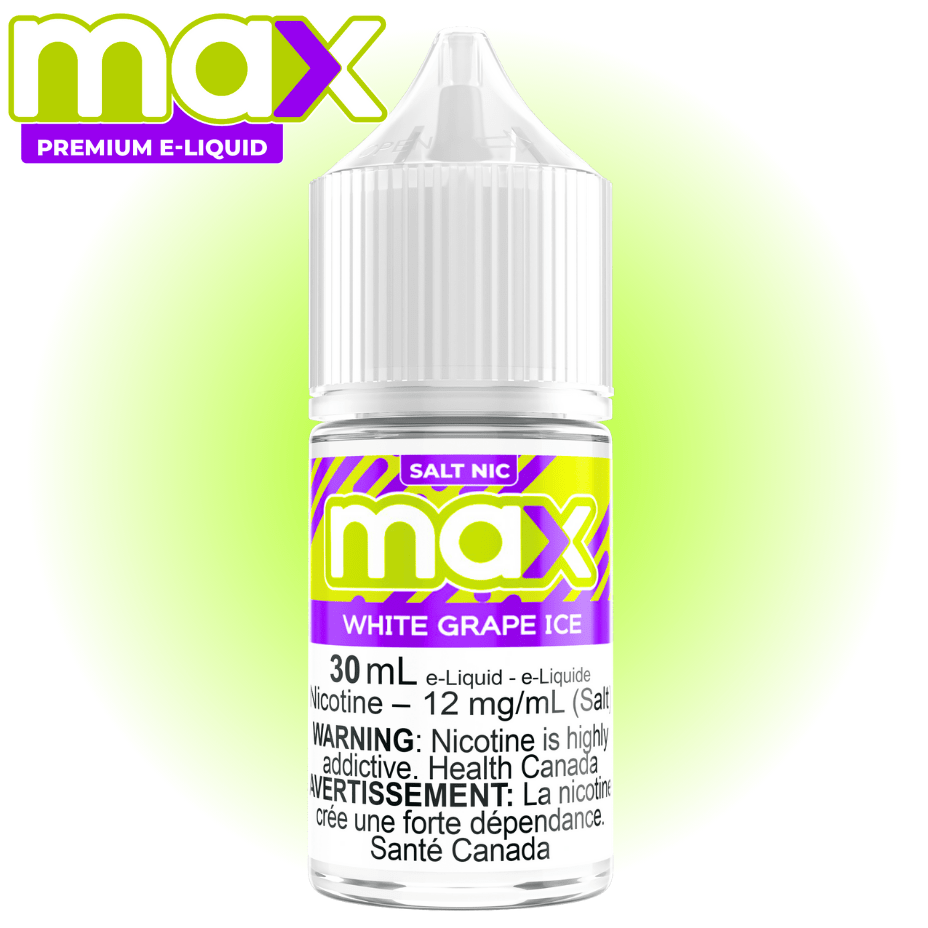 Max E-Liquid Salt Nic E-Liquid Max E-Liquid - White Grape Ice Salt Max E-Liquid White Grape Ice Salt 30ml in Saskatchewan Canada