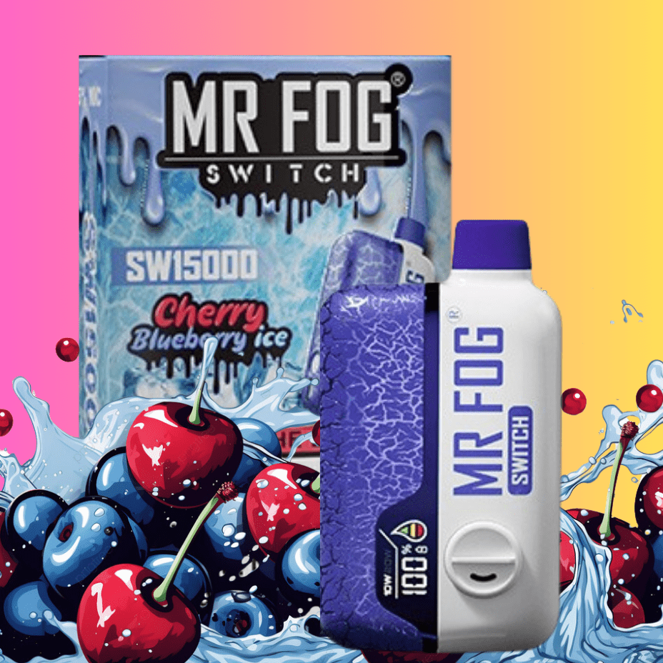 Mr Fog Disposables Disposable Vape 15000 Puffs Mr Fog Switch SW15000 Disposable Vape-Cherry Blueberry Ice Mr Fog Switch SW15000 Disposable Vape-Cherry Blueberry Ice - Yorkton