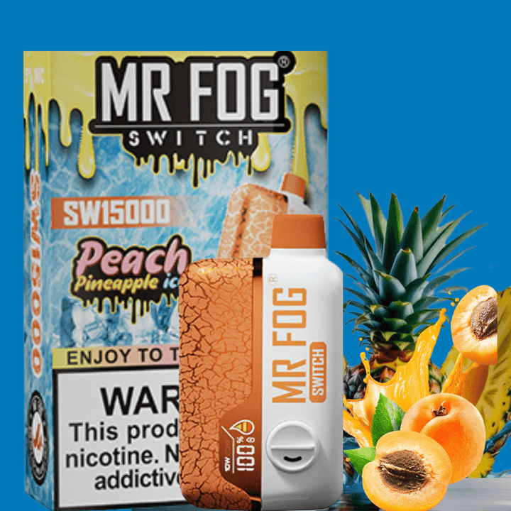 Mr Fog Disposables Disposable Vape 15000 Puffs Mr Fog Switch SW15000 Disposable Vape-Peach Pineapple Mr Fog Switch SW15000 Disposable Vape-Peach Pineapple - Yorkton Vape