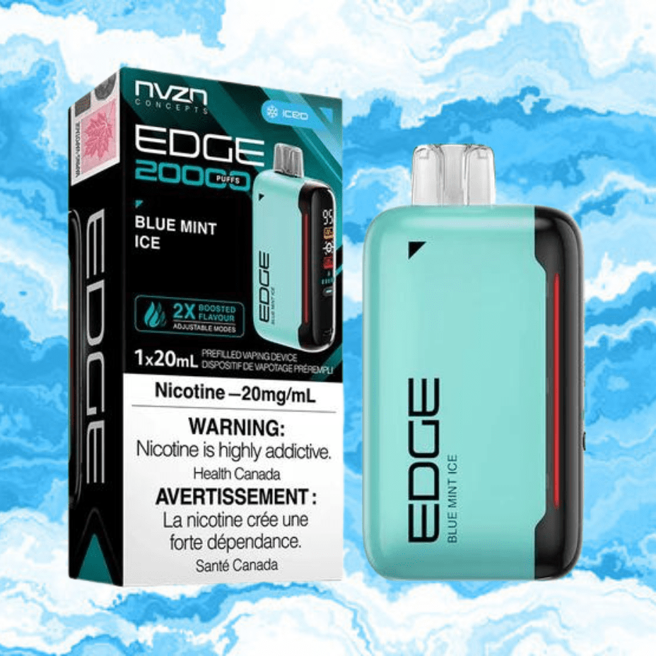 NVZN Disposables 20000 Pufs / 20mg NVZN Edge 20K Disposable Vape-Blue Mint Ice NVZN Edge 20K Disposable Vape-Blue Mint Ice - Yorkton Vape SuperStore Saskatchewan, Canada