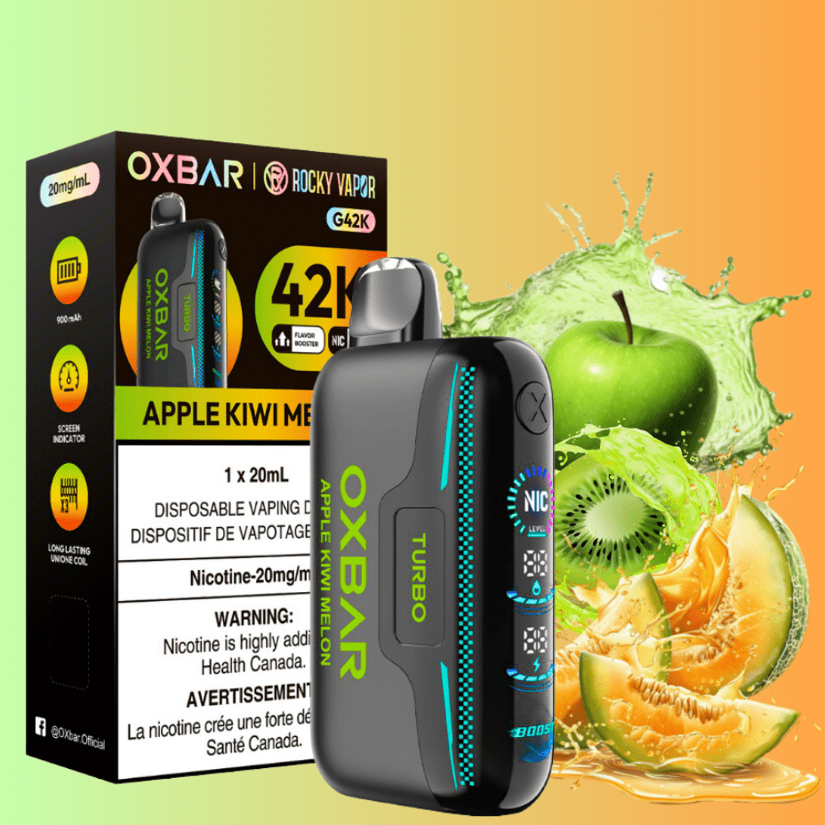 Oxbar Disposable Vape Oxbar G42k Disposable Vape-Apple Kiwi Melon Oxbar G42k Disposable Vape-Apple Kiwi Melon in Yorkton Canada