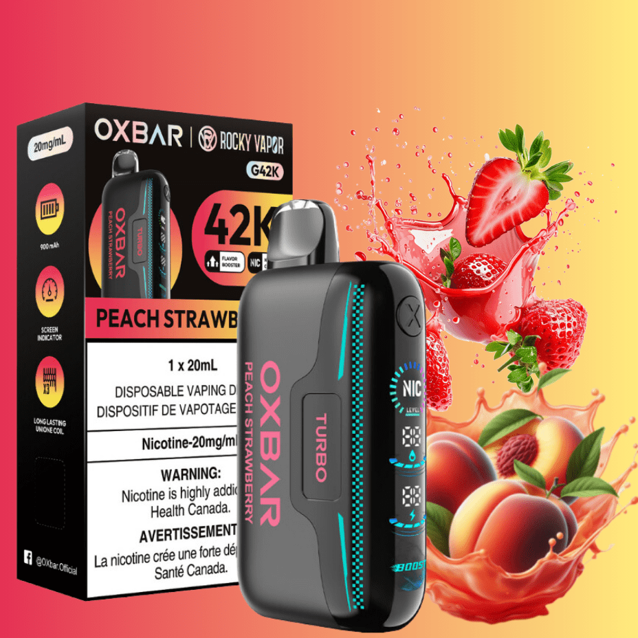 Oxbar Disposable Vape Oxbar G42k Disposable Vape-Peach Strawberry Oxbar G42k Disposable Vape-Peach Strawberry