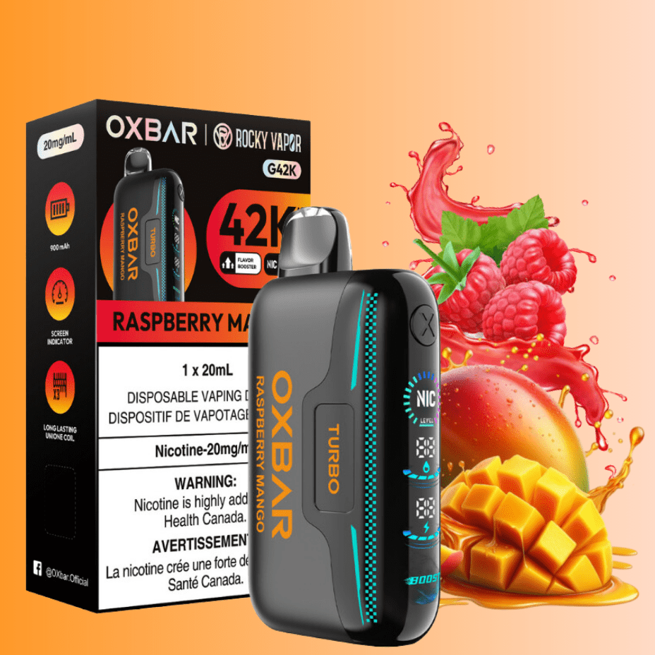 Oxbar Disposable Vape Oxbar G42k Disposable Vape-Razz Mango Oxbar G42k Disposable Vape-Grape Ice in Canada