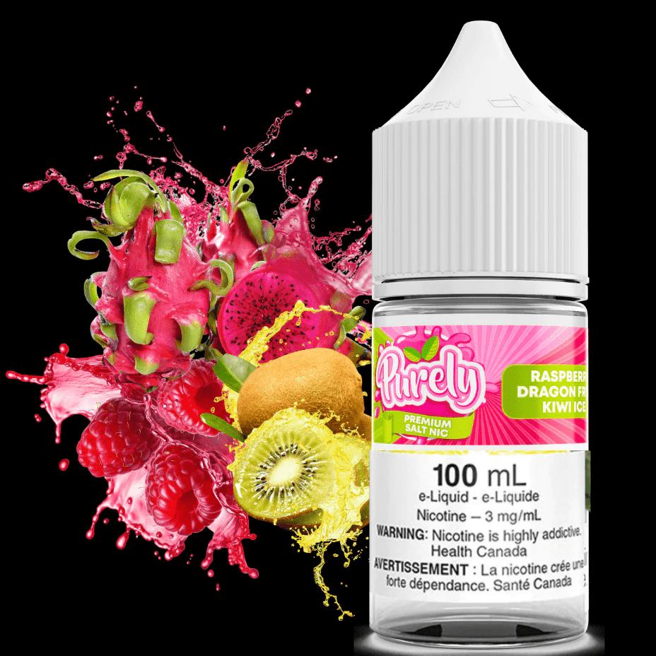 Purely E-Liquid Freebase E-Liquid 100ml / 3mg Raspberry Dragon Fruit Kiwi by Purely E-liquid-100ml Raspberry Dragon Fruit Kiwi by Purely E-liquid 100ml-Yorkton Vape