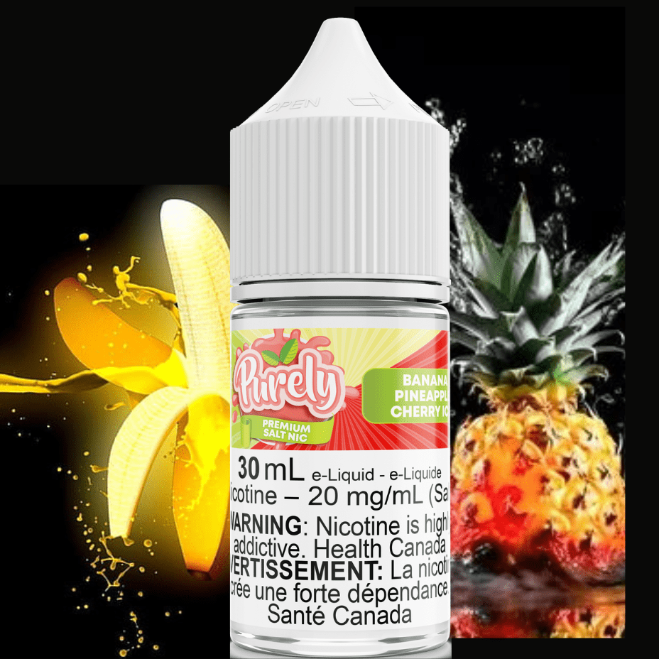 Purely Salt E-Liquid Salt Nic E-Liquid 30ml / 12mg Banana Pineapple Cherry Ice Salt Nic by Purely E-Liquid Banana Pineapple Cherry Ice Salt by Purely-Yorkton Vape SuperStore