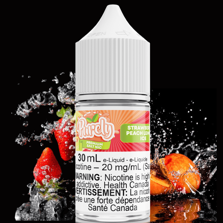 Purely Salt E-Liquid Salt Nic E-Liquid 30ml / 12mg Strawberry Peach Lemon Ice Salt Nic by Purely E-Liquid Strawberry Peach Lemon Ice Salt Nic by Purely E-Liquid-Yorkton Vape