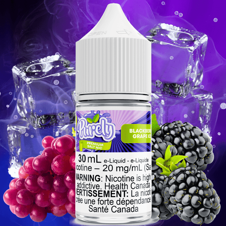 Purely Salt E-Liquid Salt Nic E-Liquid Blackberry Grape Ice Salt Nic by Purely E-Liquid Blackberry Grape Ice Salt by Purely E-Liquid-Yorkton Vape SuperStore