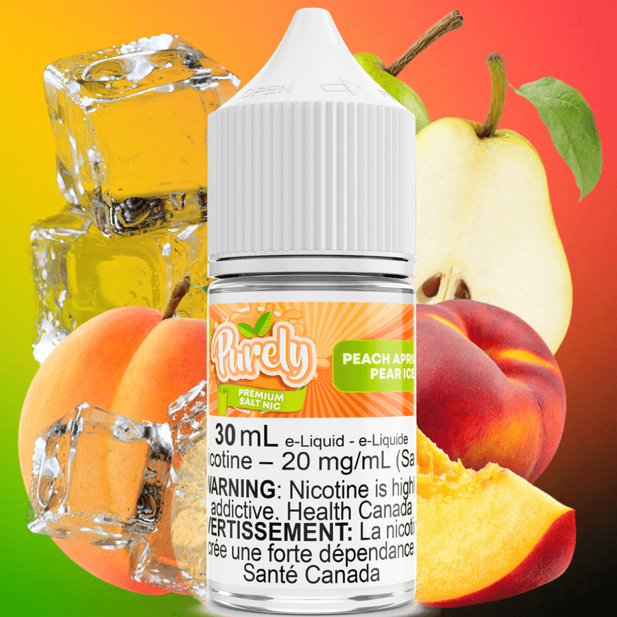 Purely Salt E-Liquid Salt Nic E-Liquid Peach Apricot Pear Ice Salt Nic by Purely E-Liquid Peach Apricot Pear Ice Salt Nic by Purely E-Liquid-Yorkton Vape Store