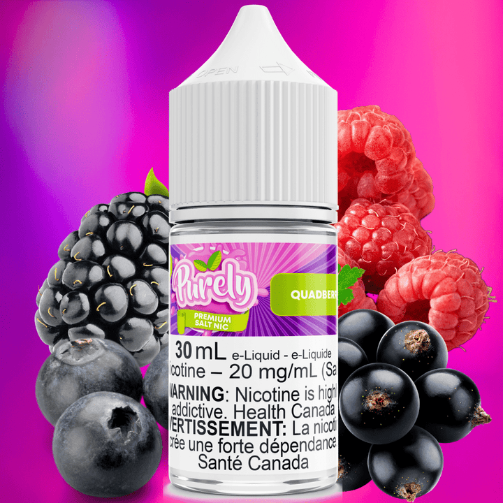 Purely Salt E-Liquid Salt Nic E-Liquid Quadberry Salt Nic by Purely E-Liquid Quadberry Salt Nic by Purely E-Liquid-Yorkton Vape SuperStore