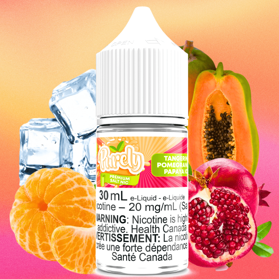 Purely Salt E-Liquid Salt Nic E-Liquid Tangerine Pomegranate Papaya Ice Salt Nic by Purely E-Liquid Tangerine Pomegranate Papaya Ice Salt Nic by Purely E-Liquid-Yorkton 