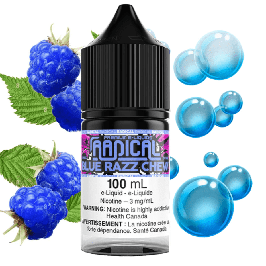 Radical E-liquid Freebase E-Liquid 100ml / 3mg Blue Razz Chew by Radical E-liquid-100ml Blue Razz Chew by Radical E-liquid-100ml-Yorkton Vape SuperStore, SK