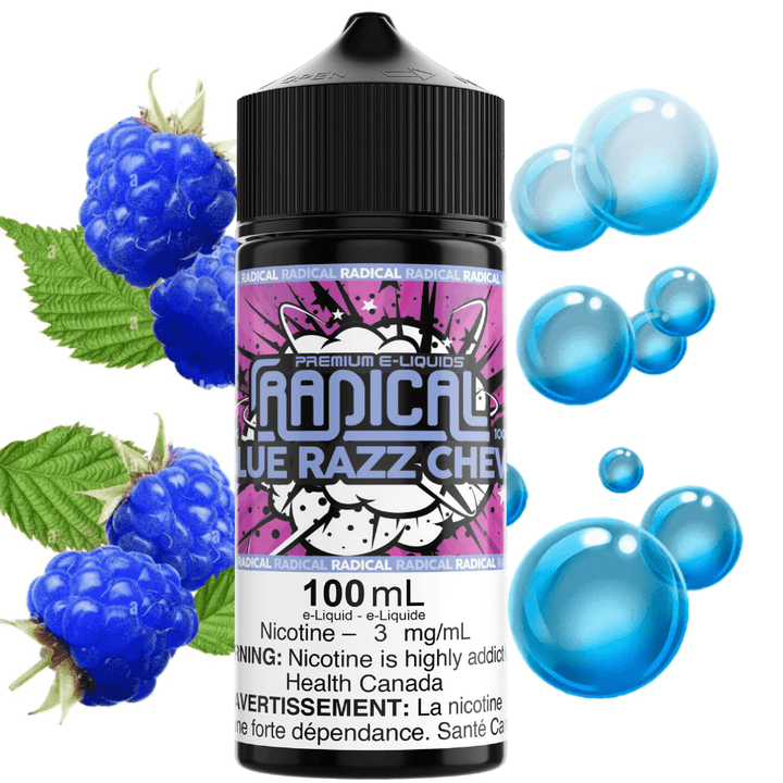 Radical E-liquid Freebase E-Liquid Blue Razz Chew by Radical E-liquid-100ml Blue Razz Chew by Radical E-liquid-100ml-Yorkton Vape SuperStore, SK