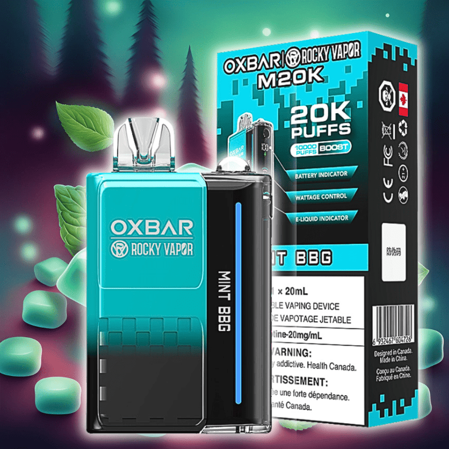 Rocky Vapor Disposable Vape 20000 OXBAR M20K Disposable Vape - Mint BBG OXBAR M20K Disposable Vape - Mint BBG - Yorkton Vape