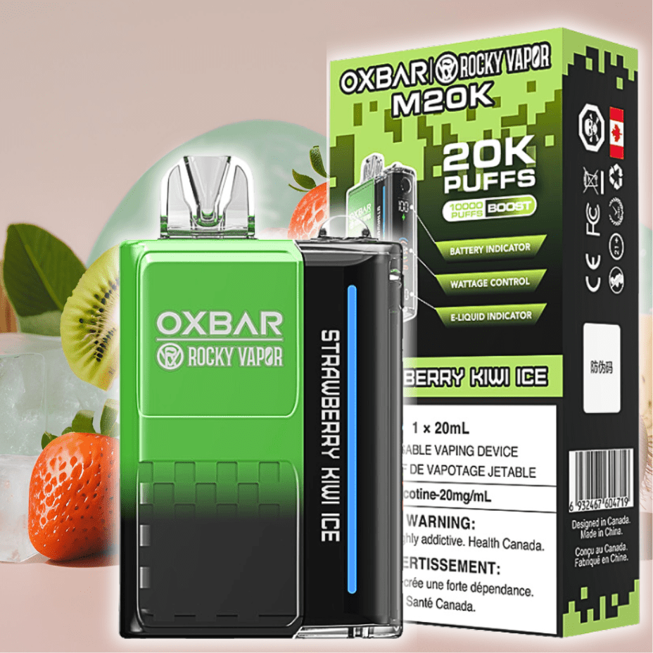 Rocky Vapor Disposable Vape 20000 OXBAR M20K Disposable Vape - Strawberry Kiwi Ice OXBAR M20K Disposable Vape - Strawberry Kiwi Ice in Yorkton SK