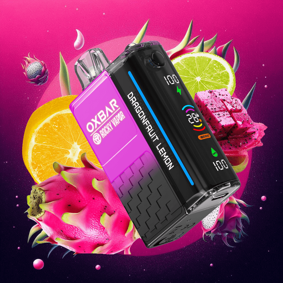 Rocky Vapor Disposables 20mg / 20000 Puffs OXBAR M20K Disposable Vape - Dragonfruit Lemon OXBAR M20K Disposable Vape - Dragonfruit Lemon in Canada