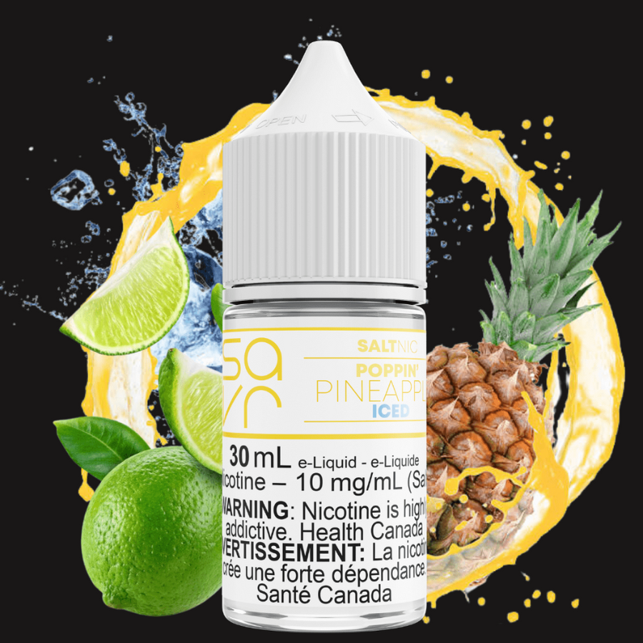 Savr Salt E-Liquid Salt Nic E-Liquid 10mg Poppin' Pineapple Iced Salt by Savr E-liquid Poppin' Pineapple Iced Salt by Savr E-liquid-Yorkton Vape SuperStore