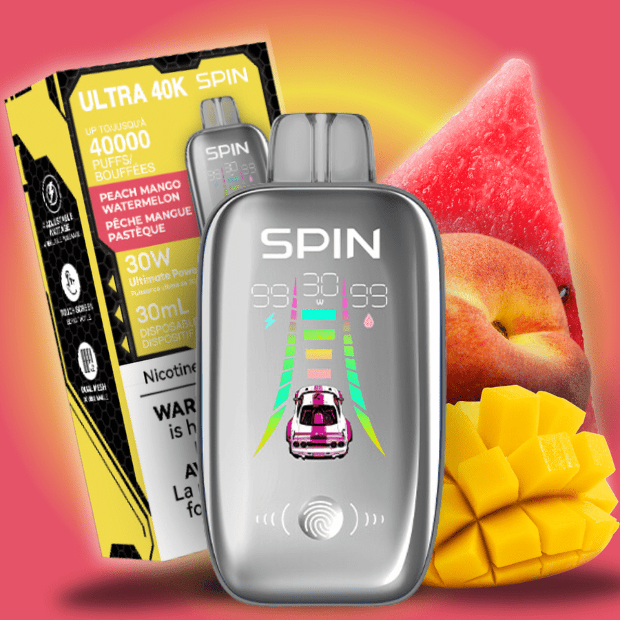 Spin Vape Disposable 40000 puffs / 20mg Spin Ultra 40k Disposable Vape - Peach Mango Watermelon Spin ultra 40k disposable - Peach Mango Watermelon - in Yorkton