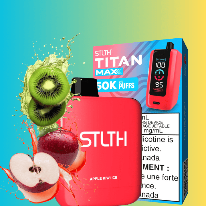 STLTH Disposable Vape 50000 Puffs STLTH Titan Max 50k Disposable Vape-Apple Kiwi Ice STLTH Titan Max 50k Disposable Vape-Apple Kiwi Ice in Yorkton